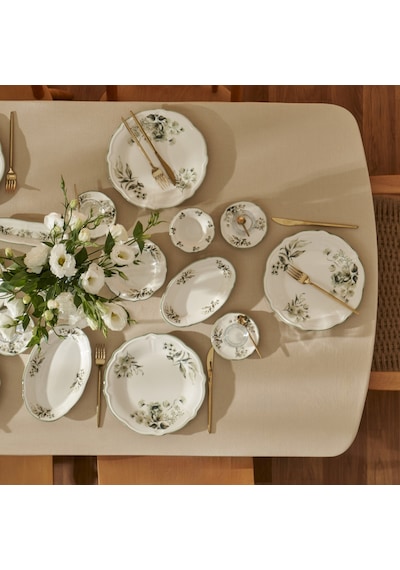 Bella Maison Julia Stoneware 26 Parça 6 Kişilik Kahvaltı Takımı Yeşil