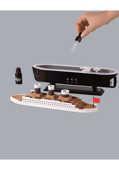Mey İthalat Ultra Sessiz Titanik Gemi Led Işıklı Aroma Difüzörü Oda Nemlendirici