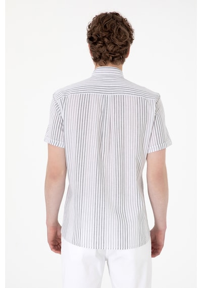 U.s. Polo Assn. Erkek Açık Gri Gömlek Kısa Kollu 50299919-vr001 Acık Grı Açık Gri