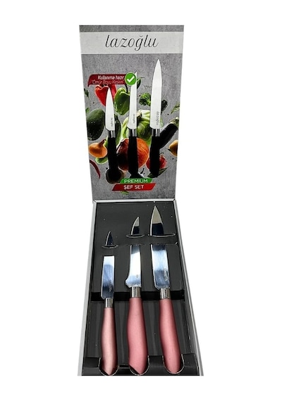 3'li Premium Şef Set Bıçağı -