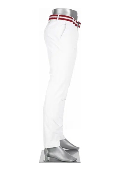 Alberto Ian 3xdry Cooler Slim Fit Erkek Pantolonu Whıte 100