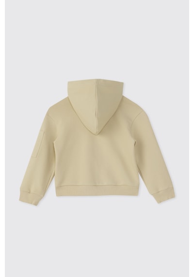 Panço Erkek Çocuk Fermuarlı Bej Sweatshirt 2611bk08003 Krem