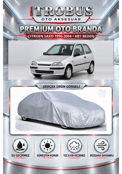 Citroen Saxo 1996-2004 Uyumlu Premium Araba Brandası Oto Branda Hb1 Beden
