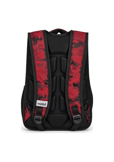 Komando Sırt Çantası Bordo Kamuflaj 3 Gözlü Kamp Ve Outdoor 46x32x18 Cm Çok Renkli