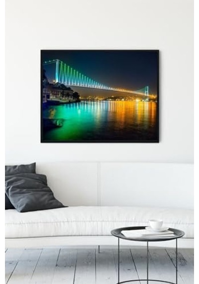 Istanbul Boğazı Manzara Çerçeveli Tablo 2 40x50cm
