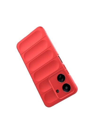 Xiaomi Poco C65 Kılıf Kamera Korumalı Esnek Silikon Parmak Şeritli Pazarplus Lacivert