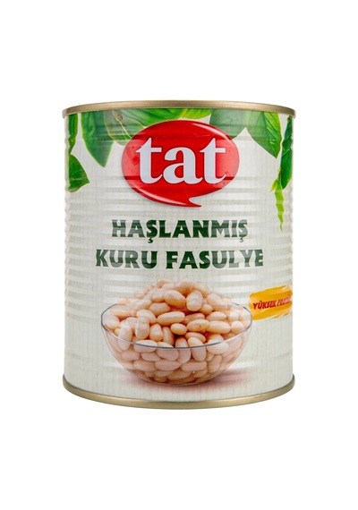 5 Adet Tat Haşlanmış Kuru Fasulye Konservesi 800 G