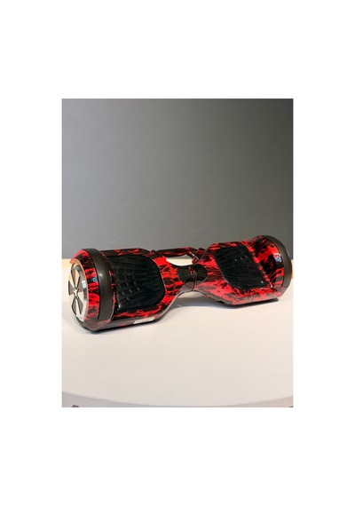 Hoverboard 6.5 İnç Led Işıklı Taşıma Kollu 36v 5.2ah Elektrikli Kaykay Bordo