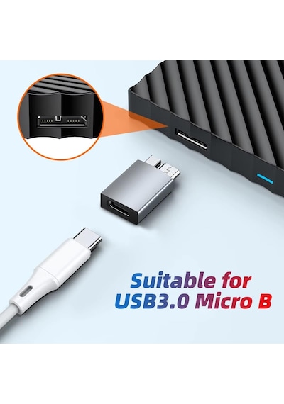 Ancheyn Usb Type C To Micro B Usb Çevirici Dönüştürücü Adaptör 4570