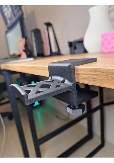 Masa Altı Kulaklık Tutucu 3d Baskı Gaming Kulaklık Standı Ve Masa Kenarı Askılığı