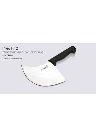 Börek Bıçağı 12 Cm No.2 Hulusi Bıçak Unlu Mamüller Üstüne Dökme Moblen Saplı 130mm X 120mm X 2mm 11461.12 Diğer