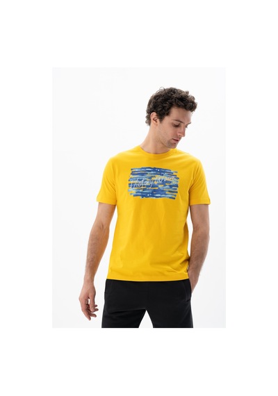 AR-MA Arma Erkek Regular Fit Bisiklet Yaka Tişört Y25344403001 Sarı
