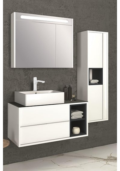 Eca Myra Lavabo Bataryası Mat Beyaz 102108986C4
