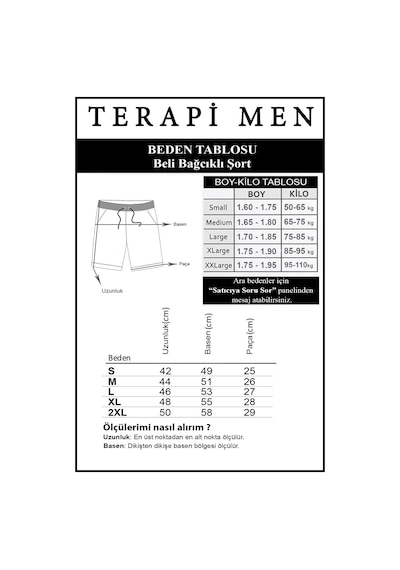 Terapi Men Erkek Beyaz Basic Regular Fit Şort & Bermuda Beyaz