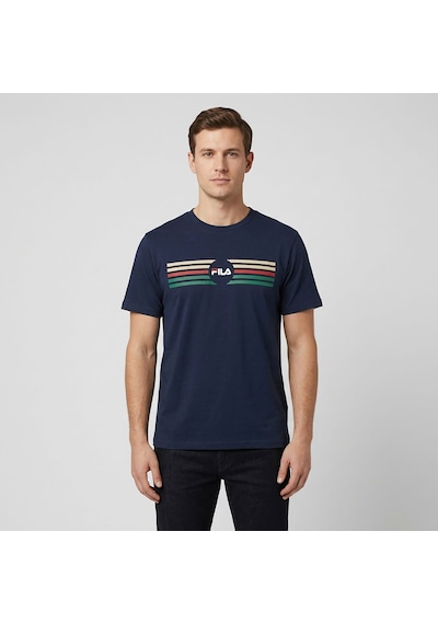 Lacivert Fila Erkek Günlük T-shirt Padule Fam1221.50004