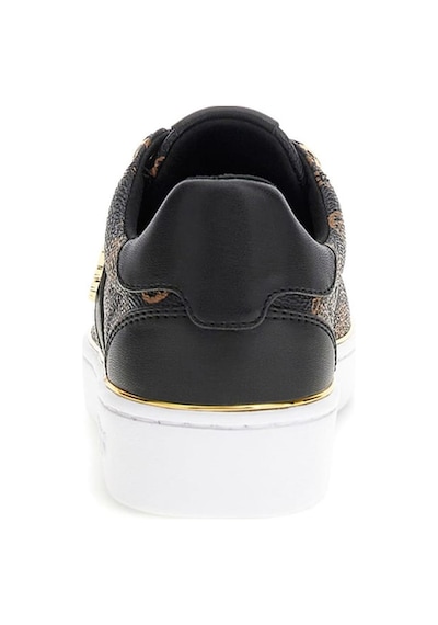 Kadın Britz Monogram Desenli Metalik Detaylı Sneaker - Siyah 4221490