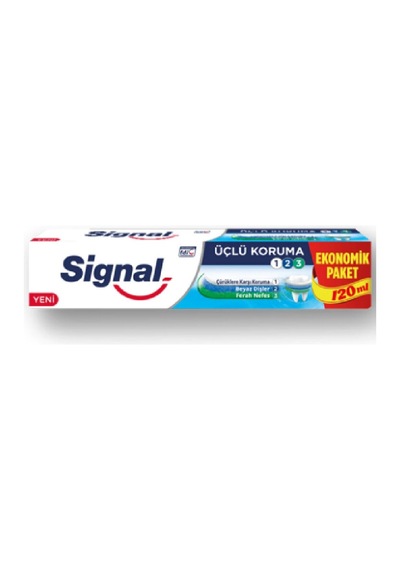 4 Adet Signal Diş Macunu Üçlü Koruma 120ml