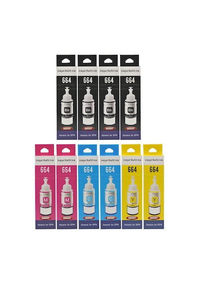 Ekoset Epson L3060 L3070 Renkli Uyumlu Mürekkep 70 ML 10 Adet