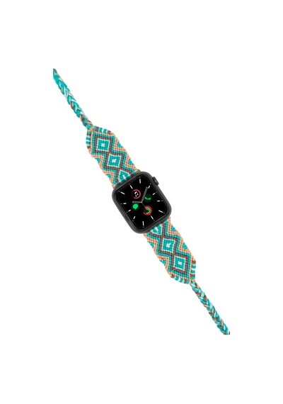 Hippi Charm Gümüş Örgü Apple Uyumlu Watch  Kordonu 38-40-41 Mm