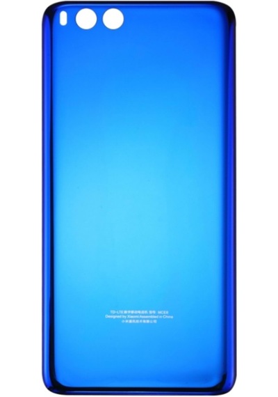 TeknikEvim Xiaomi Mi Note 3 Arka Kapak Batarya Pil Kapağı (Cam) Mavi