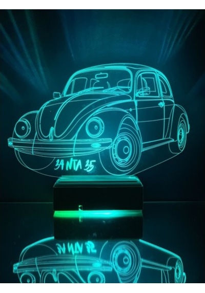 Sevgiliye Hediye Vosvos Araba Masaüstü 3D Led Lamba