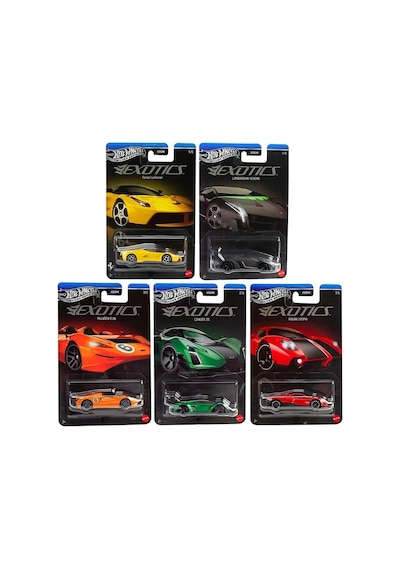 Hot Wheels Silver Series Exotics 5'li Set Ferrari Laferrari Lamborghini Veneno Gdg44 Kırmızı