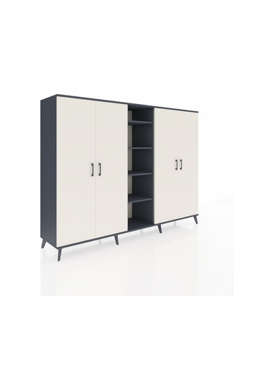 Hyperion Dolap 12 Raflı 4 Kapaklı 220x44x163 Antrasit-aytaşı/antr Antrasit-aytaşı/antrasit Hyperion Dolap 12 Raflı 4 Kapaklı 220x44x163 Antrasit-aytaşı/antr Antrasit-aytaşı/antrasit
