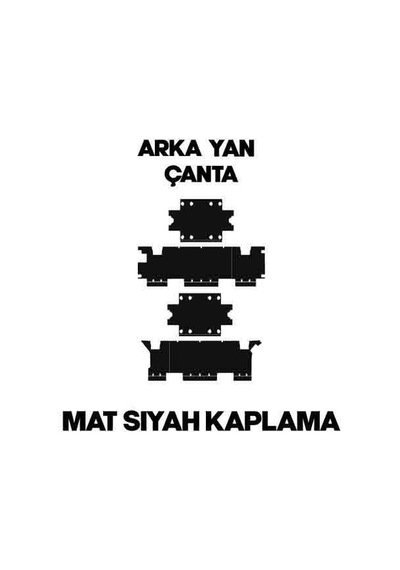 Bmw Alüminyum Arka Yan Çanta Sağ Ve Sol 2014+ Mat Siyah Kaplama V