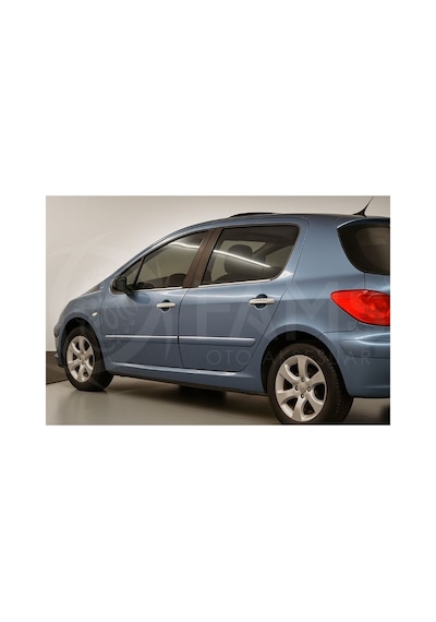 Peugeot 307 Hb Krom Cam Çıtası 4 Prç. 2000 Üzeri P.  Çelik
