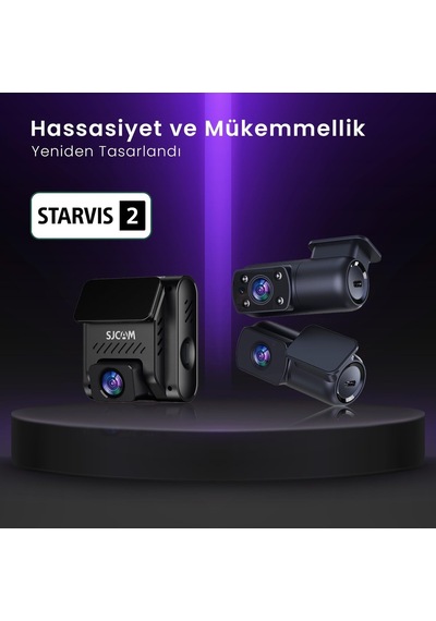 Tr M60 3 Kameralı Ön+iç+arka 4k+fhd+fhd Hdr Sony Starvis 2 Sensörlü Wifi Gps'li Araç Kamerası
