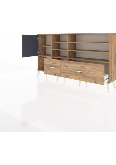 Arges Konsol 8 Raflı 2 Çekmeceli Tek Kapaklı 176x30x99 Çam-antrasit/çam Antrasıt/atlas Çam - Atlas Çam Arges Konsol 8 Raflı 2 Çekmeceli Tek Kapaklı 176x30x99 Çam-antrasit/çam Antrasıt/atlas Çam - Atlas Çam