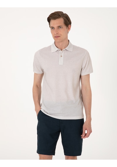 Pierre Cardin Erkek Bej Tişört 50306060-vr011 Bej