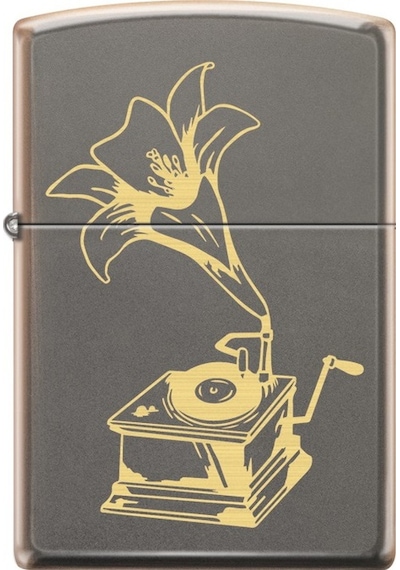 Zippo Record Player Design Çakmak
