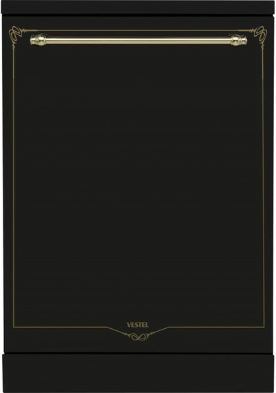 Vestel AF-7688 RS - AO-6104 YRS-DG - AD-6002 RS - BM 5001 RS 4'lü Siyah Rustik Ankastre Set