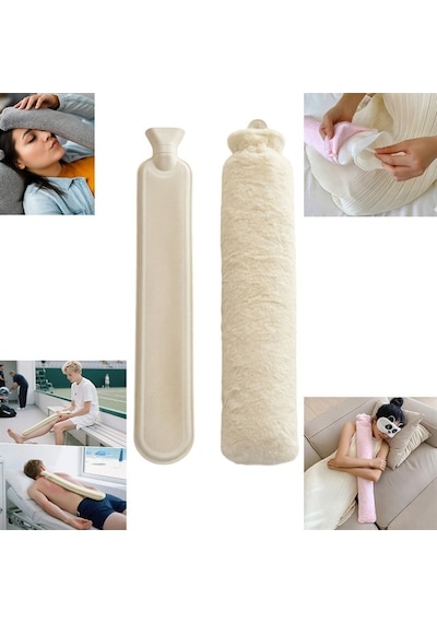Sn-29910 Peluş Kılıflı Yumuşak Dokulu Uzun 76 Cm 2500 Ml Kapasiteli Sıcak Su Torbası