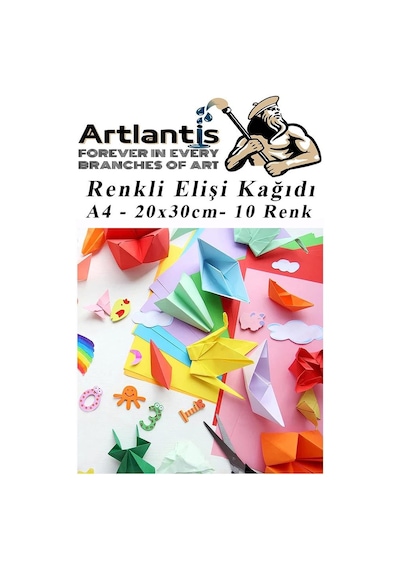 Elişi Kağıdı A4 10 Renk 10 Paket El İşi Kağıdı 10 Lu Kreş Ana Sınıfı Okul Öncesi Sınıf Malzemesi