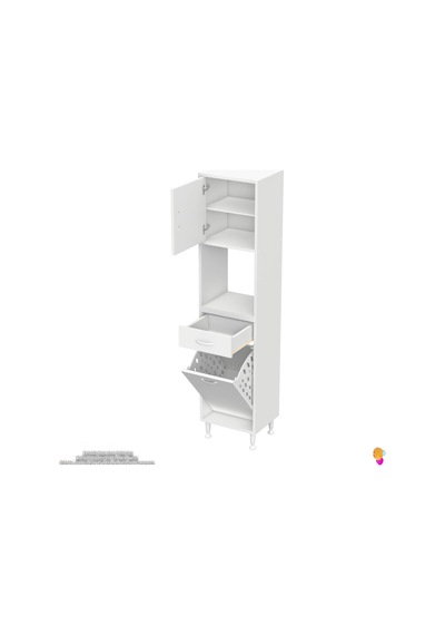 Modilayn Arda 45x173x32,5 Cm 1 Çekmece 1 Göz Sepetli Ve 3 Raf Akıllı Dolap İle Dağınıklığa Son Beyaz Modilayn Arda 45x173x32,5 Cm 1 Çekmece 1 Göz Sepetli Ve 3 Raf Akıllı Dolap İle Dağınıklığa Son Beyaz
