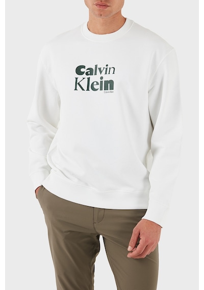 Calvin Klein Erkek Sweat Lv04ld242g Yaf Beyaz Beyaz