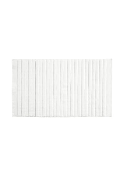 Banyo Paspası 80 X 50 Cm Banyo Halısı 100 Pamuk Yıkanabilir Beyaz Diğer