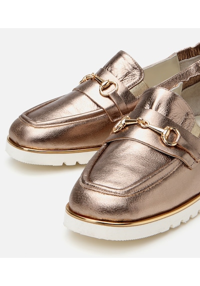 Hotiç Kadın Deri Bronz Lastik Detaylı Tokalı Günlük Loafer 01ayh306230a470 VIZON Hotiç Kadın Deri Bronz Lastik Detaylı Tokalı Günlük Loafer 01ayh306230a470 VIZON
