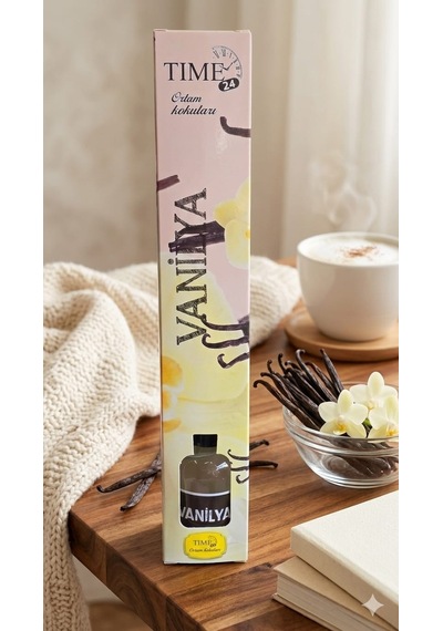 Tıme24 Vanilya Oda Kokusu 50 Ml Çubuklu Ortam Kokusu Tatlı Ve Kalıcı Vanilya Kokusu Diğer