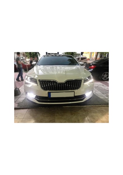 Skoda Superb Uyumlu Ön Lip Tampon Eki Body Kit Yumuşak Mat Siyah Kırılmaz