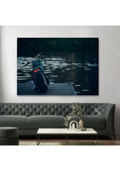 Es10 Motosiklet Kanvas Tablo, Büyük Kanvas Tablo, Motosiklet Sürücüleri İçin Bir Hediye-5379 (70 x 100)