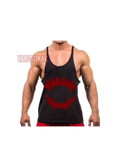 Tarzsokak Gym Tank Top Fitness Sporcu Atleti Gym105 Siyah