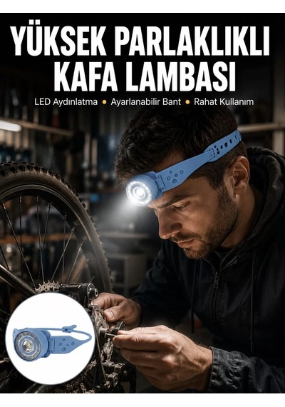 Hafif Ve Taşınabilir Kamp Kafa Lambası Ayarlanabilir Işık Yeni Nesil Belirtilmemiş