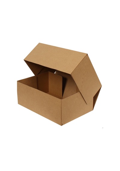 Kraft Kilitli Kargo Kutusu (Testliner) / Ebat: 35x24x14 cm