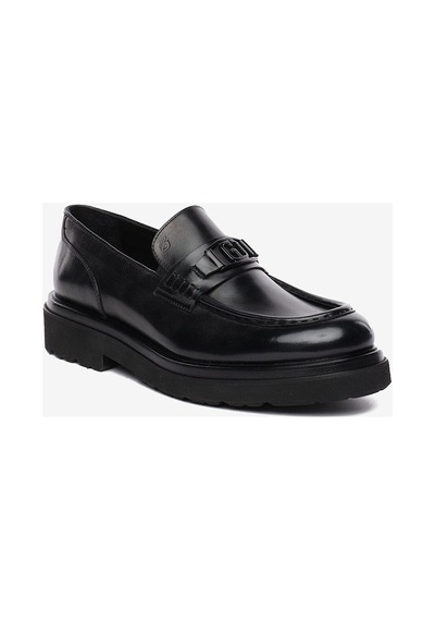 Greyder 64739 Erkek Hakiki Deri Tokalı Loafer Ayakkabı Siyah