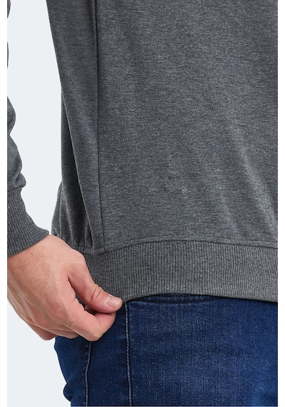 Slazenger Orvar In Erkek Koyu Gri Sweatshırt Koyu Gri