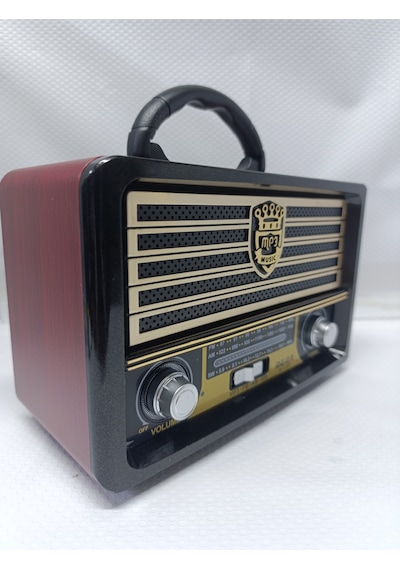 Meier M-113 Bt Usb/sd/mp3 Bluetooth Şarjlı Nostaljik Radyo - Kahverengi Nostaljik- Tek Ebat