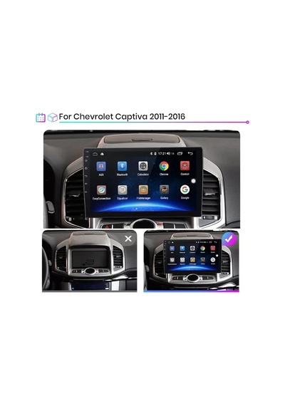 CHEVROLET CAPTİVA ANDROİD MULTİMEDYA CARPLAY 2012-2016 9 İNC HD IPS EKRAN 4GB/64GB KAMERA HEDİYELİ